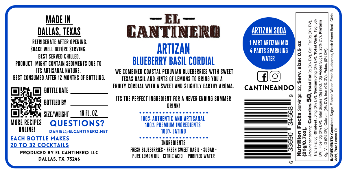 Artizan Blueberry Basil