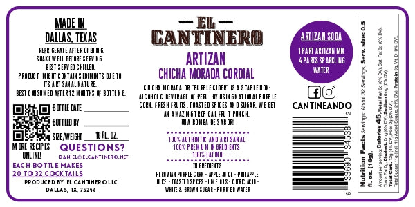 Artizan Chicha Morada Cordial